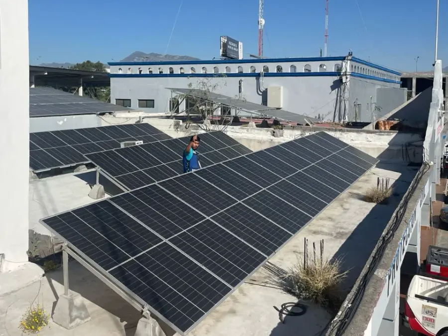 Sistema solar en las instalaciones de Seguridad Pública de Ramos Arizpe, proyecto de CERTA Electric